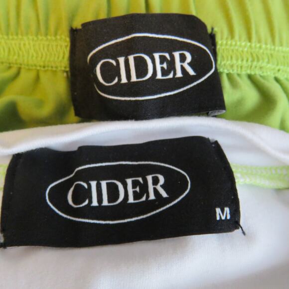 Y2k Cider Lime Green & Brown Colorblock Patchwork Skirt Set Medium Cute - Picture 9 of 9